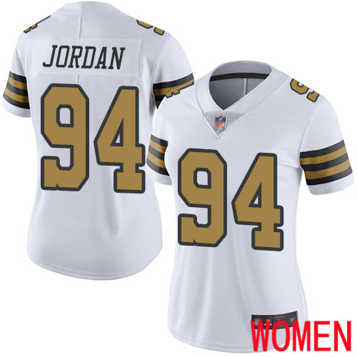 New Orleans Saints Limited White Women Cameron Jordan Jersey NFL Football #94 Rush Vapor Untouchable Jersey